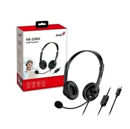 AURICULAR VINCHA USB 2.0 GENIUS HS-230U USBC C/MIC 
31710021403